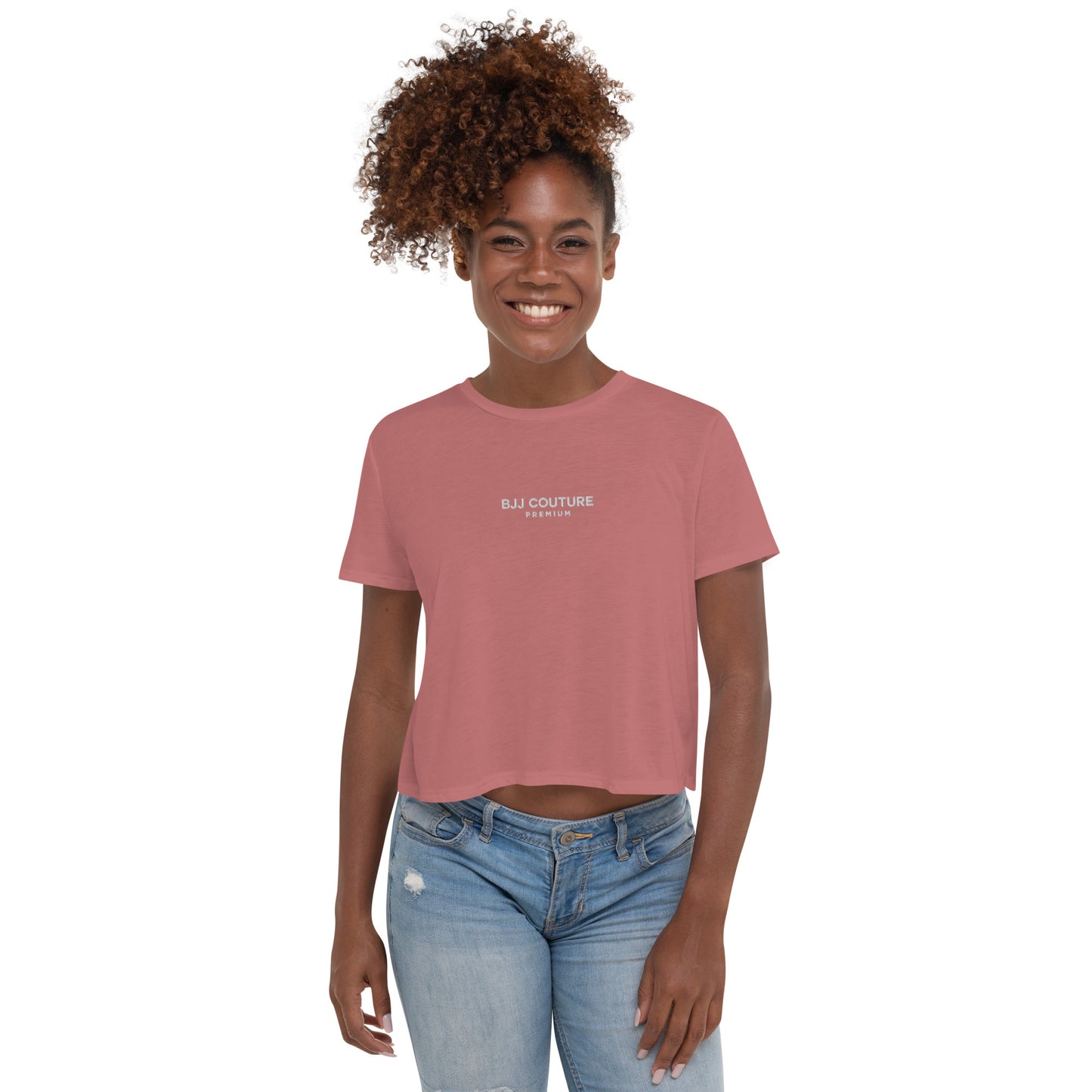 BJJ Couture Premium Embroidered Crop Tee