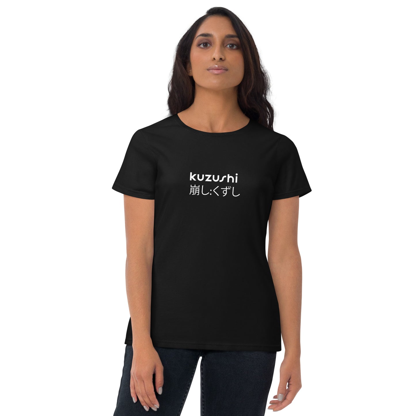 Women's kuzushi dark soft pre-shrunk short sleeve t-shirt