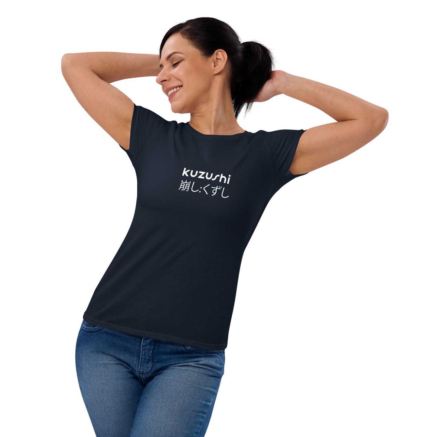 Women's kuzushi dark soft pre-shrunk short sleeve t-shirt