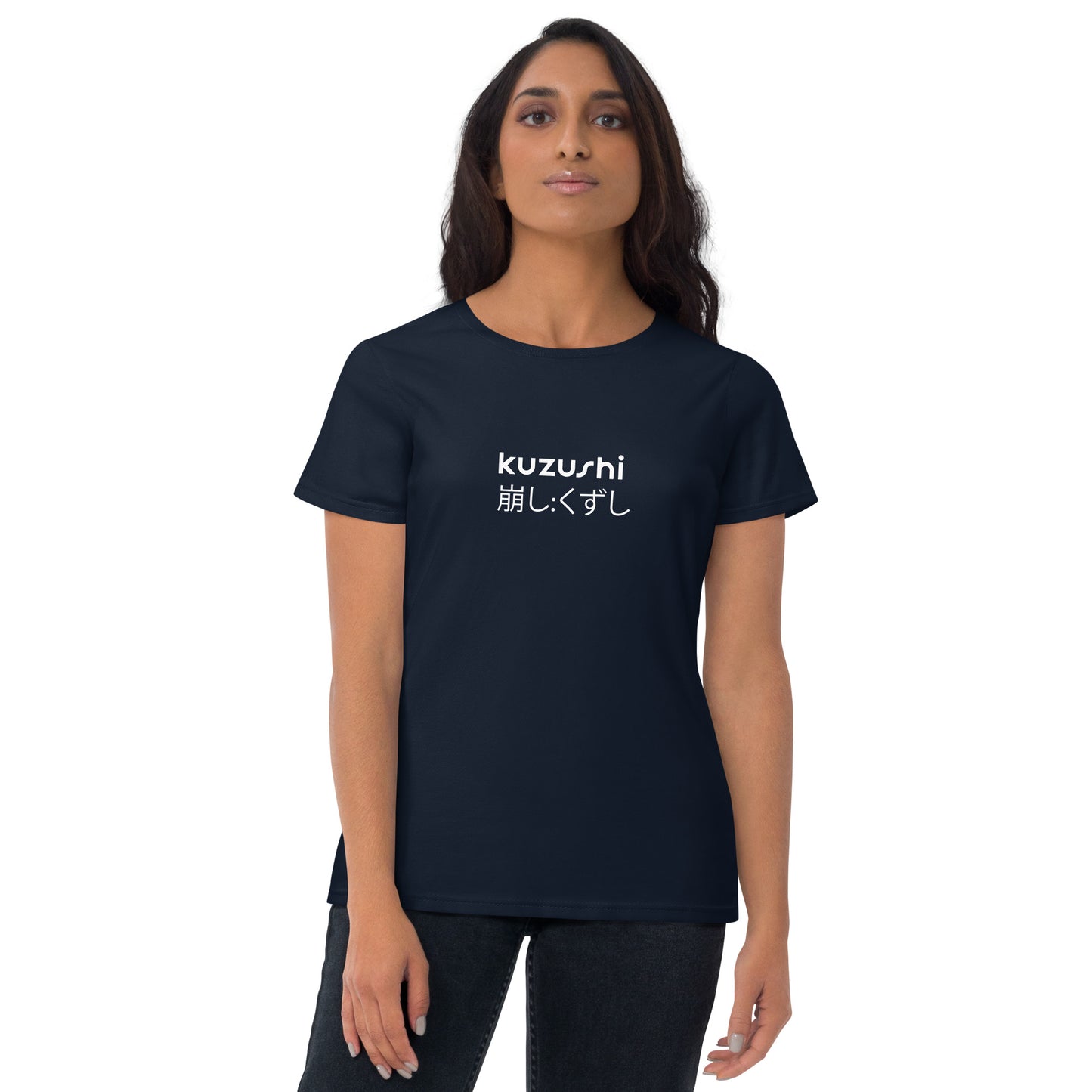 Women's kuzushi dark soft pre-shrunk short sleeve t-shirt