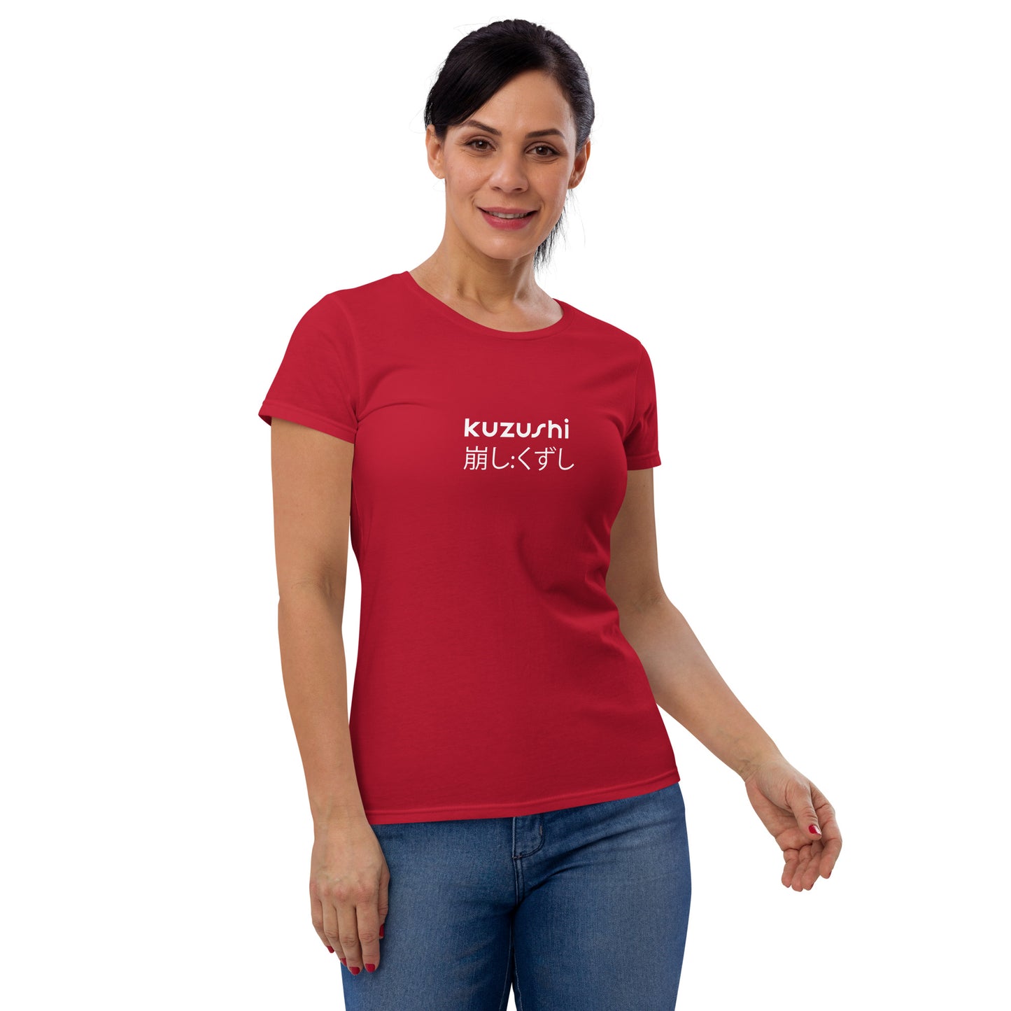 Women's kuzushi dark soft pre-shrunk short sleeve t-shirt