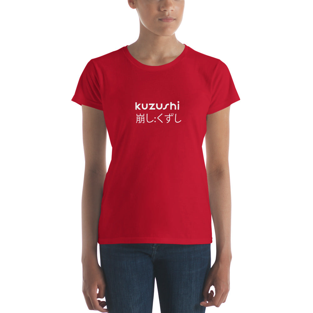 Women's kuzushi dark soft pre-shrunk short sleeve t-shirt
