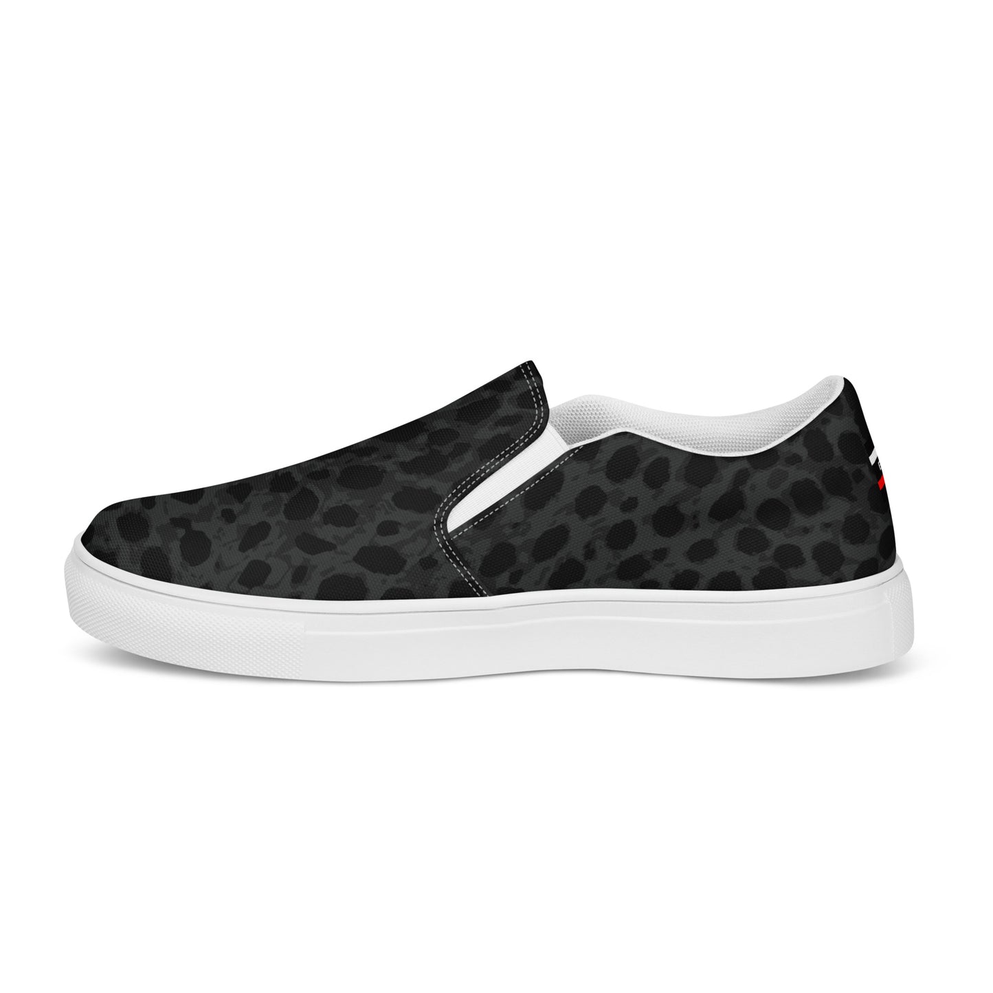BJJ Couture Black Leopard Women’s slip-on canvas shoes