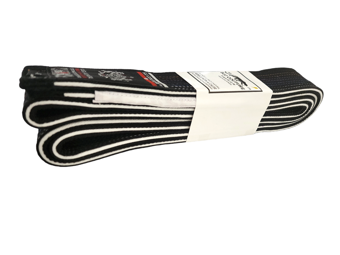 BJJ Couture Black Belt with Contrast Stitching and White Piping - Competitor Series - Xiketic