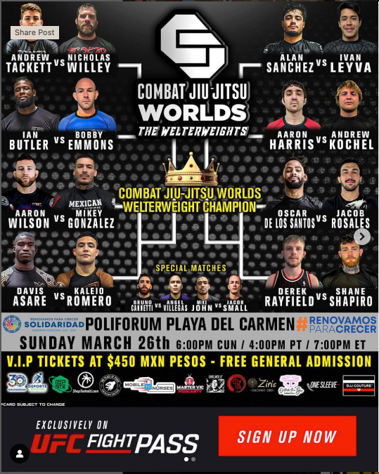 BJJ Couture Featured on CJJW EBI Event on UFC FightPass