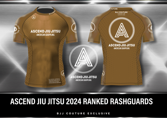 Pre-Order: Ascend Jiu Jitsu Ranked Rashguard - Brown