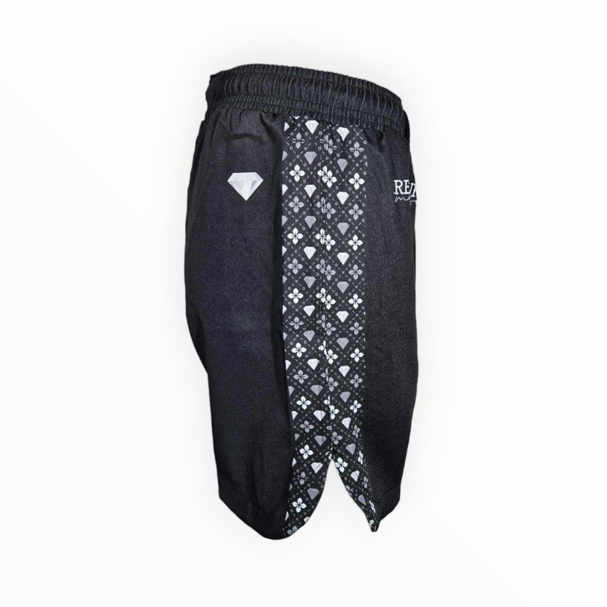 BJJ Couture Black Seamless Diamond Pattern Grappling Shorts