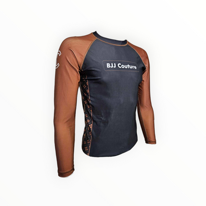 Brown Belt Ranked Rashguard - IBJJF Legal - Customizable