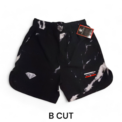 Black Carrara Marble Grappling Shorts