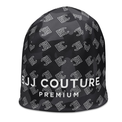 BJJ Couture Premium Black Camouflage Print Beanie