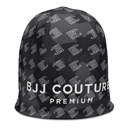BJJ Couture Premium Black Camouflage Print Beanie
