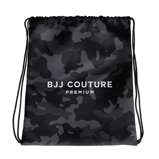 BJJ Couture Premium Black Camouflage Drawstring Dry bag