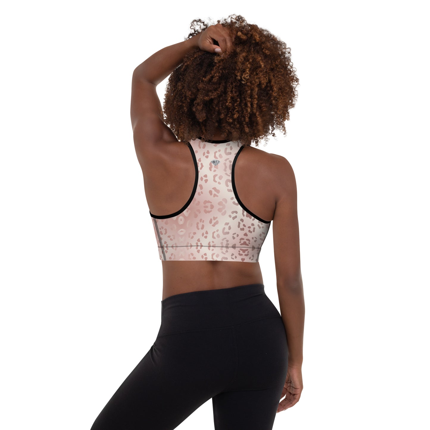 BJJ Couture Premium Rose Gold Leopard Padded Sports Bra