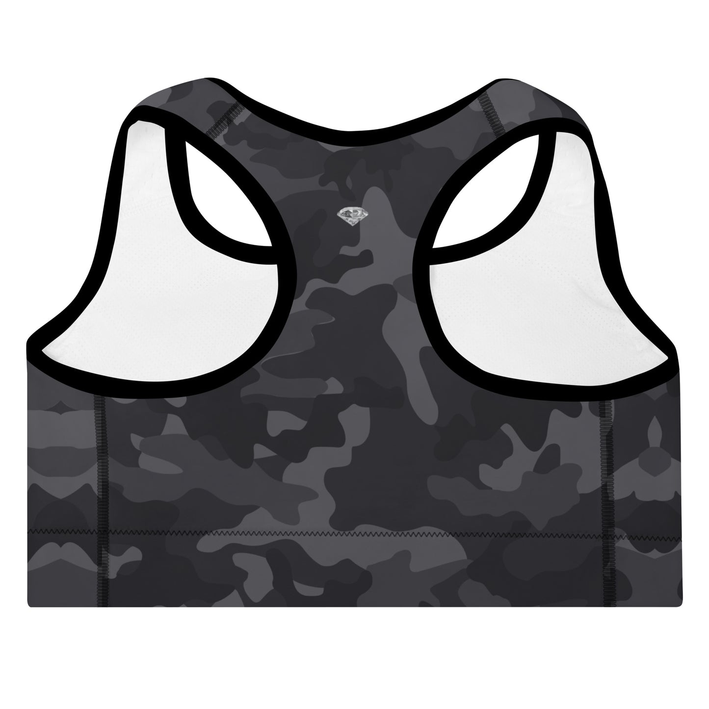 BJJ Couture Black Camouflage Padded Sports Bra