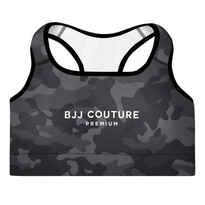 BJJ Couture Black Camouflage Padded Sports Bra