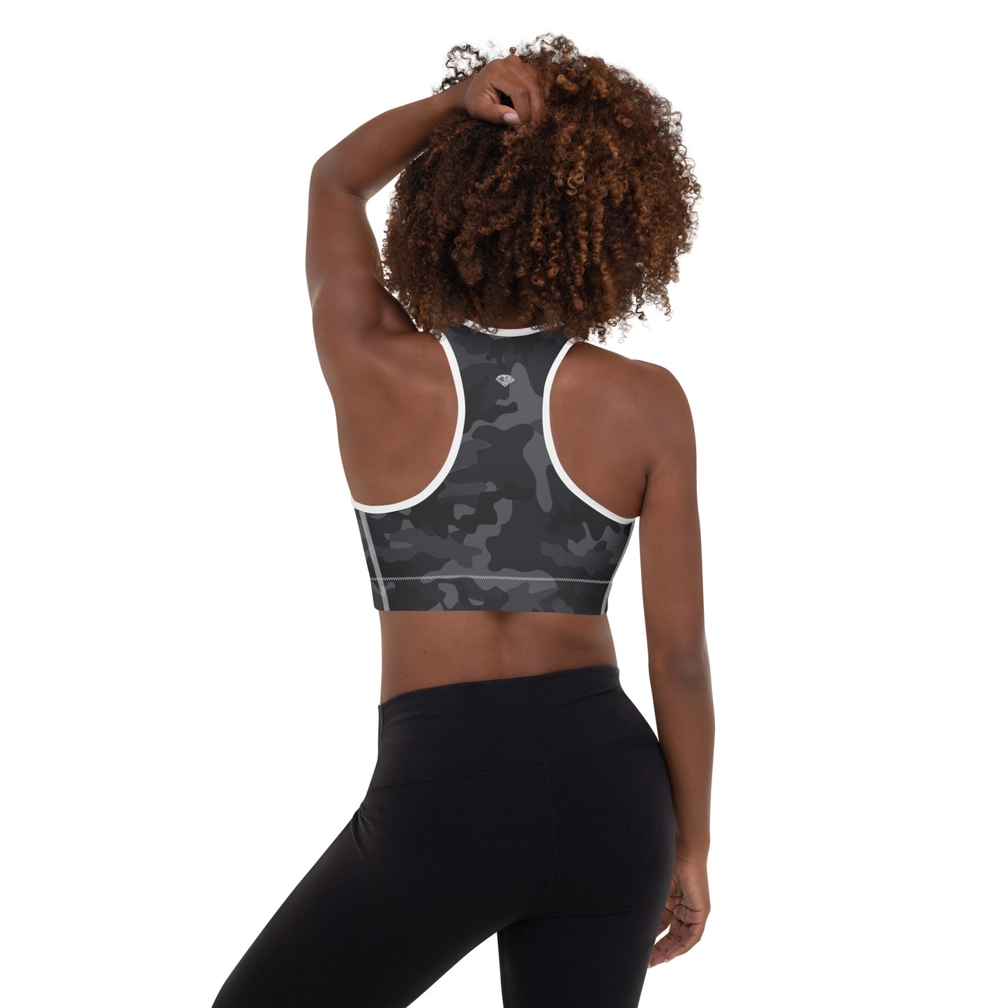 BJJ Couture Black Camouflage Padded Sports Bra