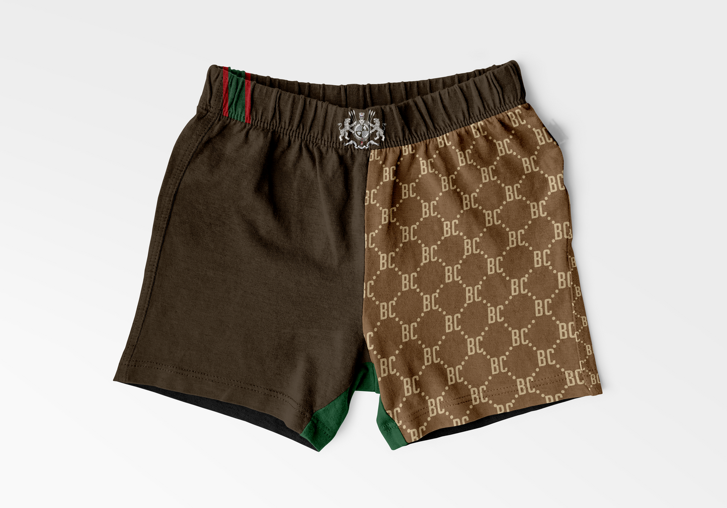 PRE-ORDER: BJJ Couture Brown and Tan Grappling Shorts with Contrast Details