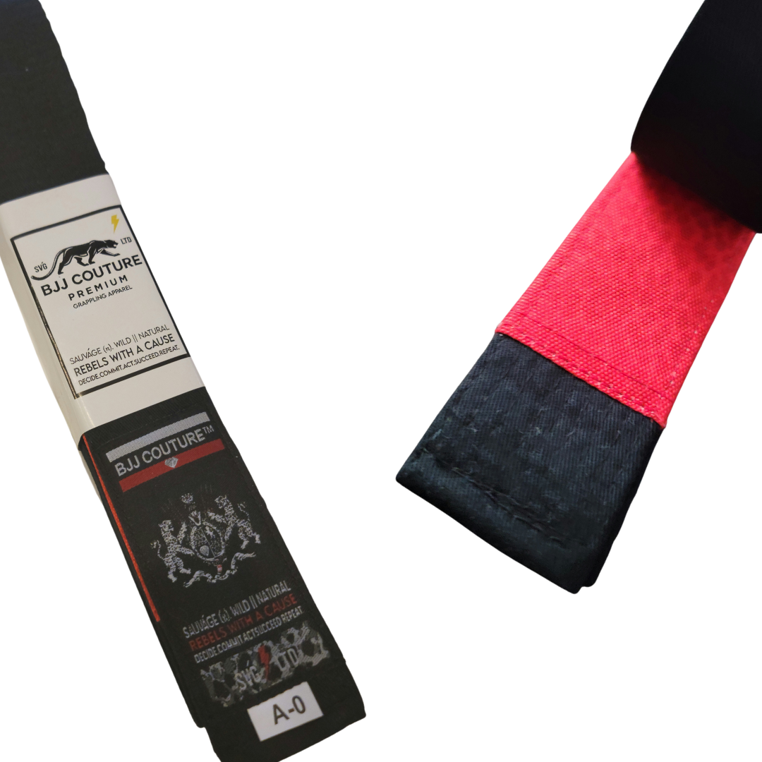 BJJ Couture Custom Solid Black Belt - Metal