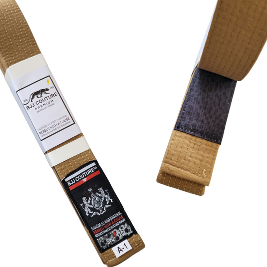 BJJ Couture Custom Brown Belt- Lion