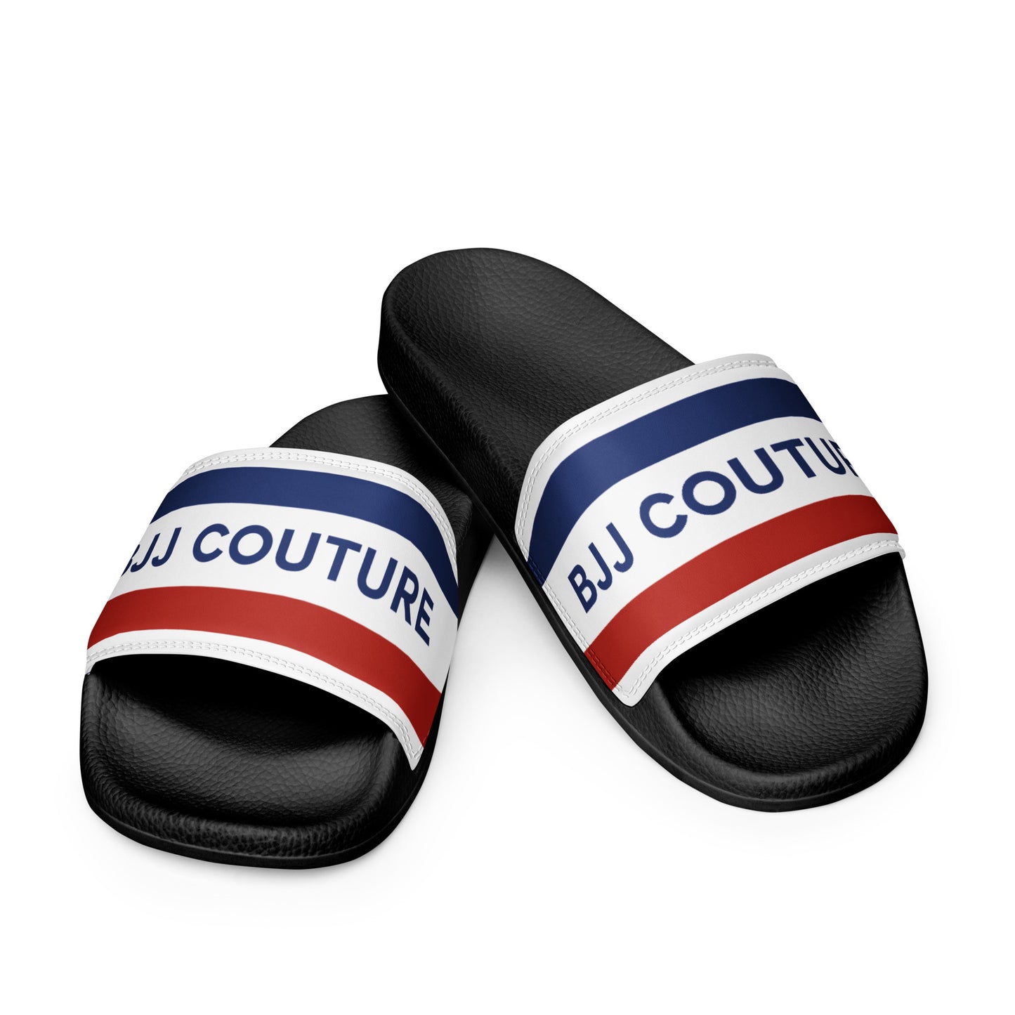 BJJ Couture Red White & Blue Men’s slides