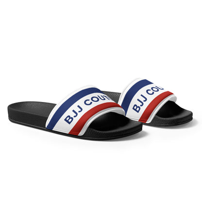 BJJ Couture Red White & Blue Men’s slides