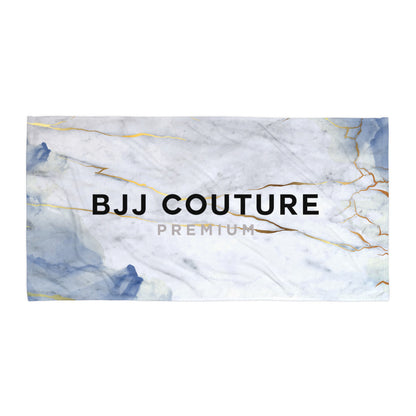 BJJ Couture White and Blue Marble After Training & Beach Towel