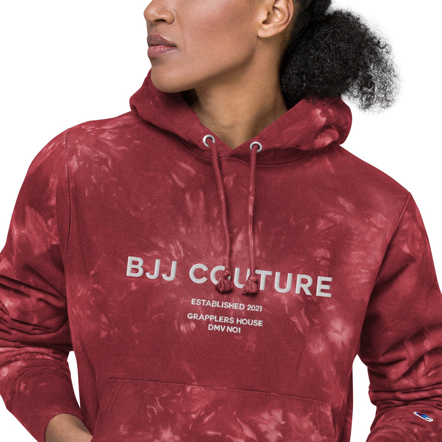 Unisex BJJ Couture  Premium Champion tie-dye hoodie