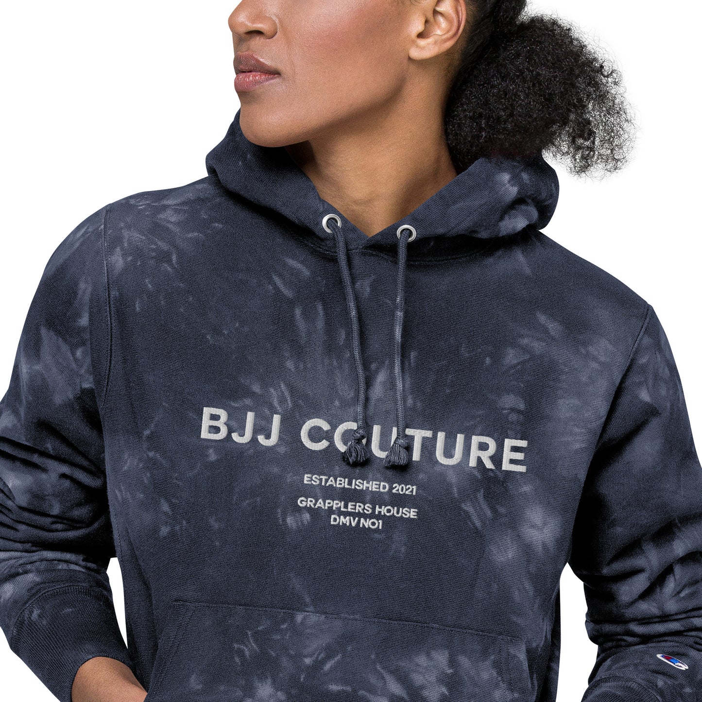 Unisex BJJ Couture  Premium Champion tie-dye hoodie