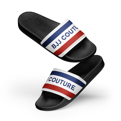 BJJ Couture Red White & Blue Women's slides