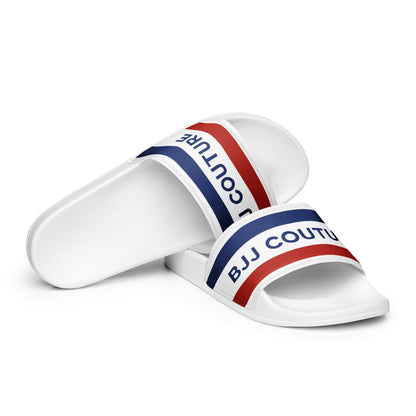 BJJ Couture Red White & Blue Women's slides