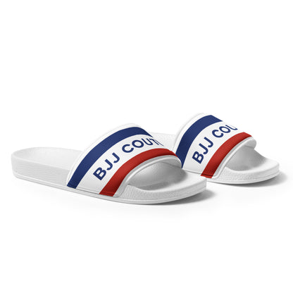 BJJ Couture Red White & Blue Women's slides