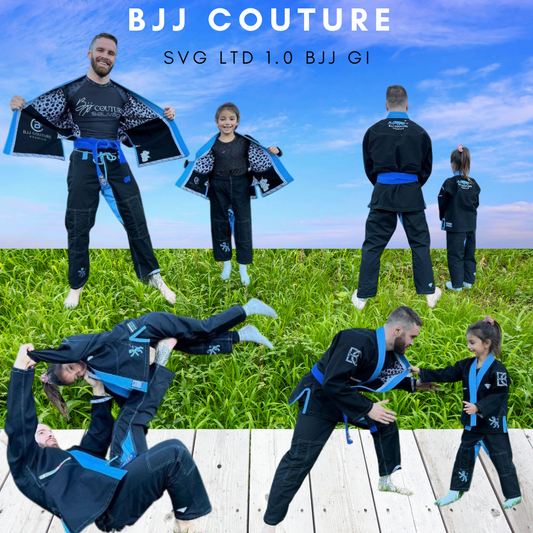 BJJ COUTURE SVǴ LTD 1.0 GI - Black & Blue