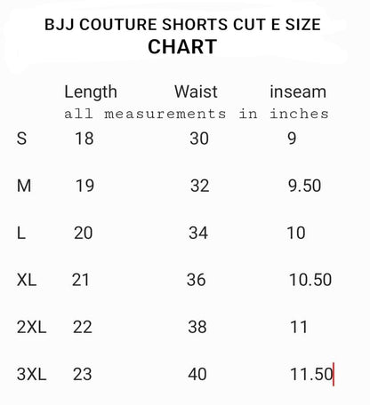 BJJ Couture Tartan Black and Tan Grappling Shorts