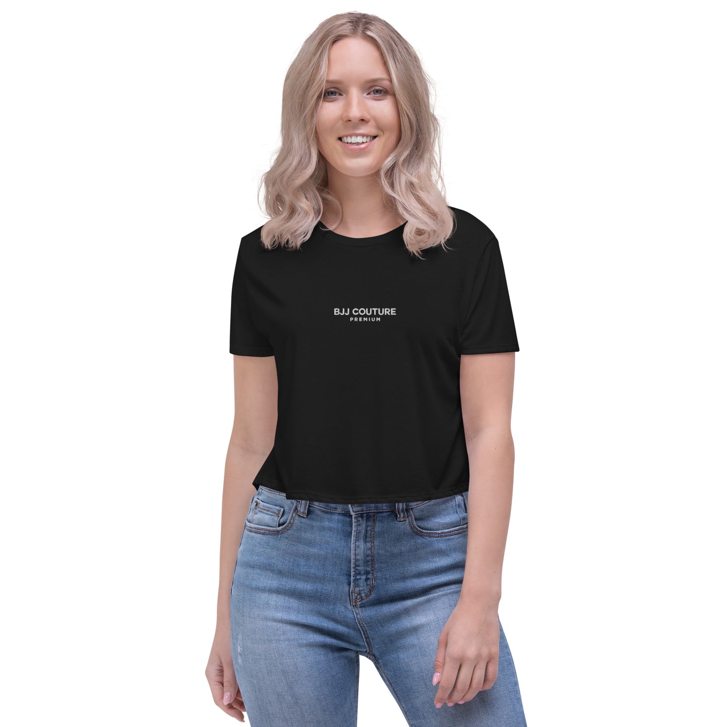 BJJ Couture Premium Embroidered Crop Tee