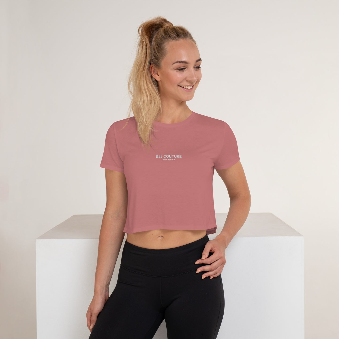BJJ Couture Premium Embroidered Crop Tee