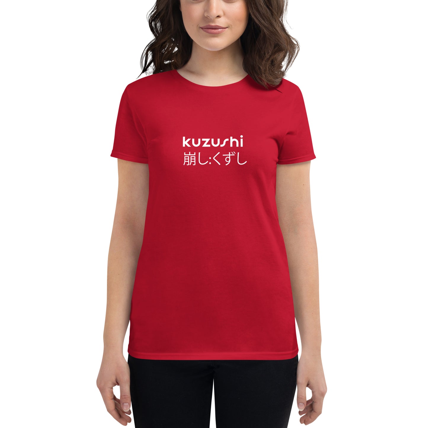 Women's kuzushi dark soft pre-shrunk short sleeve t-shirt